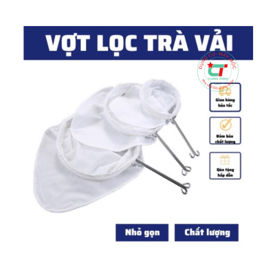 Vợt vải lọc trà có cán Inox dùng lọc trà, lọc hạt