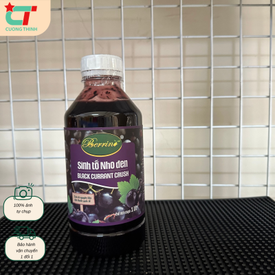Sinh Tố Berino vị Nho Đen Chai 1L
