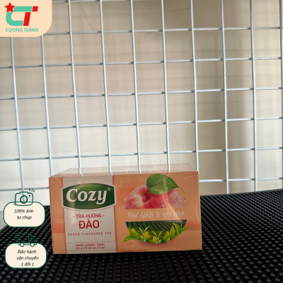 Trà Cozy túi lọc hương đào hộp 25 gói