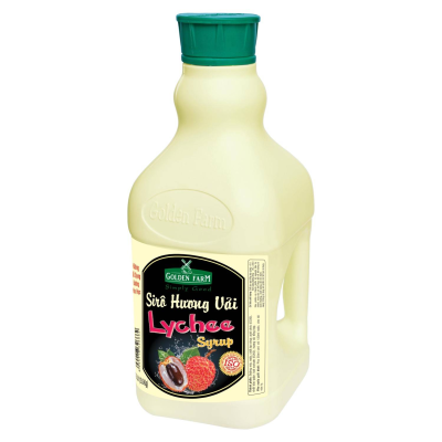 Syrup Golden Farm vị vải 2L