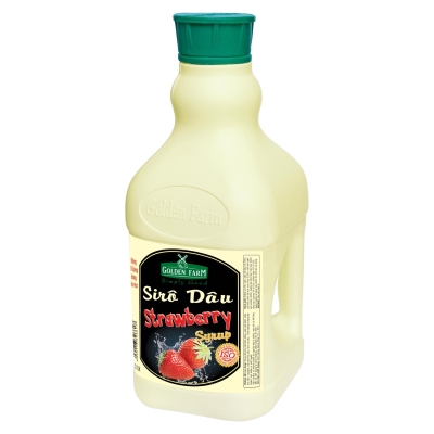 Syrup Golden Farm vị dâu 2L