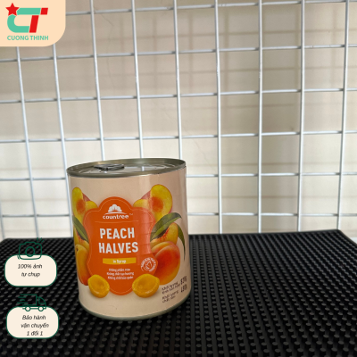 Đào ngâm Countree  lon 820gr