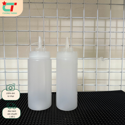 Bình nhựa đựng tương, syrup, nước sốt dung tích 300ml