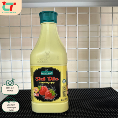 Siro Golden Farm vị Dâu Chai 2L