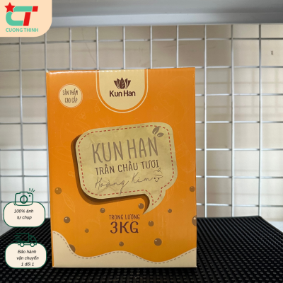 Trân châu tươi Kunhan vị Hoàng Kim hộp 3kg