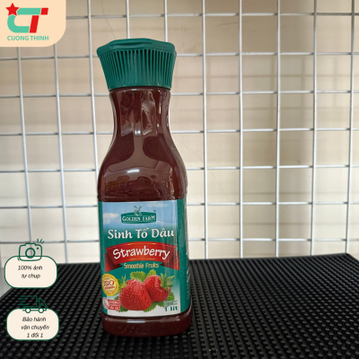 Sinh Tố Golden Farm vị Dâu Chai 1L
