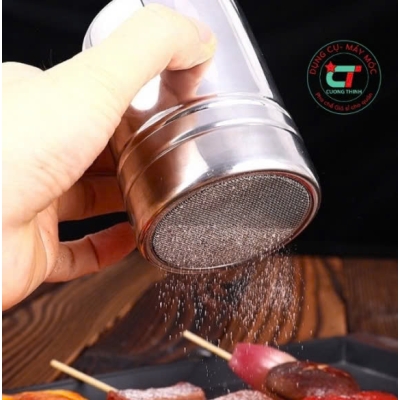 Lọ inox rắc bột, rắc cacao, matcha,...
