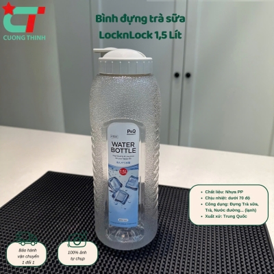 Bình đựng nước/ cốt trà, cốt cà phê nhựa LocknLock PET an toàn dung tích 1.5L- Chính hãng
