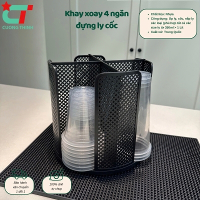 Khay Úp Cốc Xoay 360 Độ