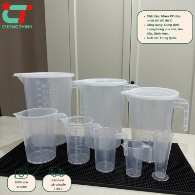 Ca đong định lượng có nắp dung tích 1 lít , 2 lít, 3.5 lít, 5 lít