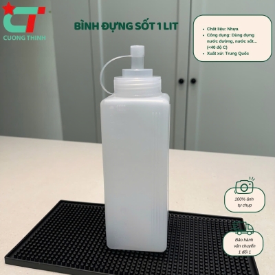 Bình Nhựa Đựng Tương, Sirup, Nước Sốt - Nhiều Dung Tích