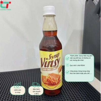 Siro mật ong Vinsy chai 550gr