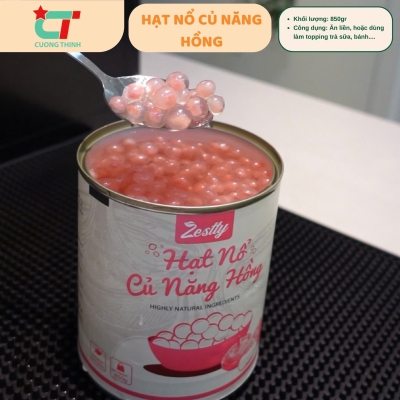 Hạt Nổ Củ Năng Hồng Zestty Lon 850gr