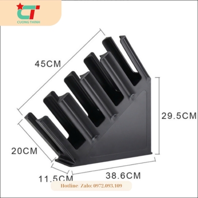 Khay Úp Cốc Nghiêng 4 Ngăn